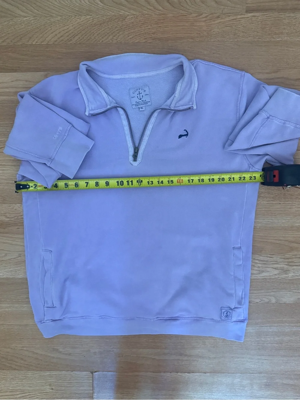Men's Quarter-Zip Pullover Sweater - Lavender